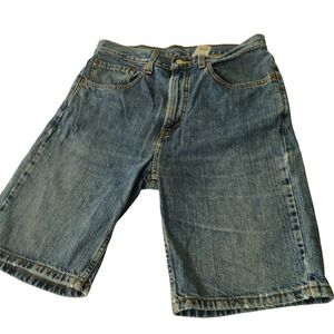 Levi's 505 Denim Shorts Mens 32 Blue Regular Fit Y2K Jean baggy Shorts